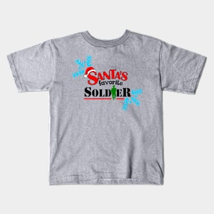 christmas Santa's favorite Soldier Kids T-Shirt